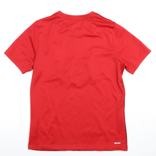 New Balance Boys Red Football Jersey T-Shirt Size 14