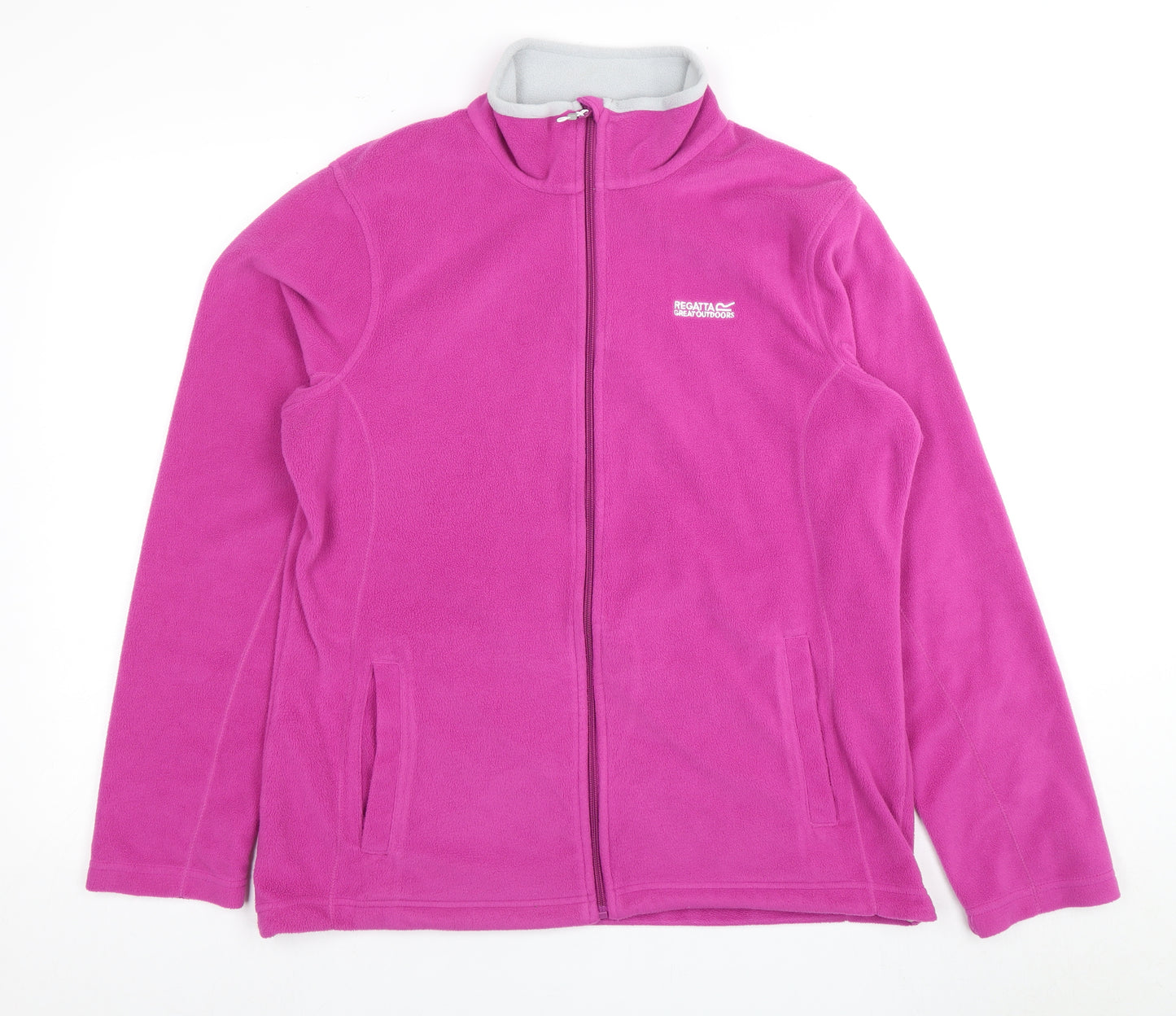 Regatta Women's Pink Fleece Jacket Size 16 Casual Spring
