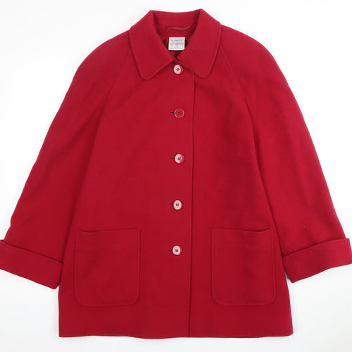 Eastex Women's Red Mid-Length Coat Size 12