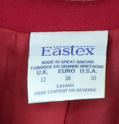 Eastex Women's Red Mid-Length Coat Size 12