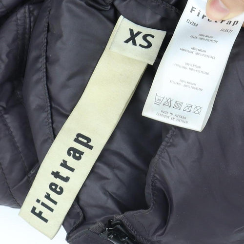 Firetrap Women's Black XS Mid-Length Puffer Jacket