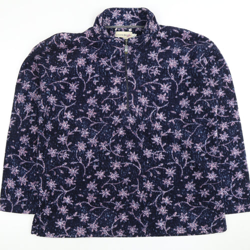 Country Rose Women's Multicoloured Zip Sweatshirt, Size 18