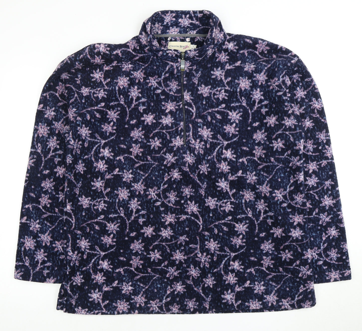 Country Rose Women's Multicoloured Zip Sweatshirt, Size 18