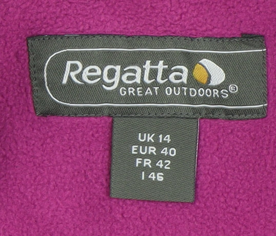 Regatta Women's Purple Fleece Jacket Size 14