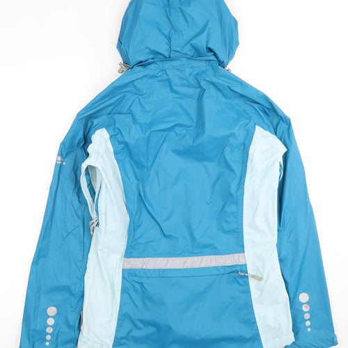 Trespass Women's Blue Mid-Length Rain Jacket M