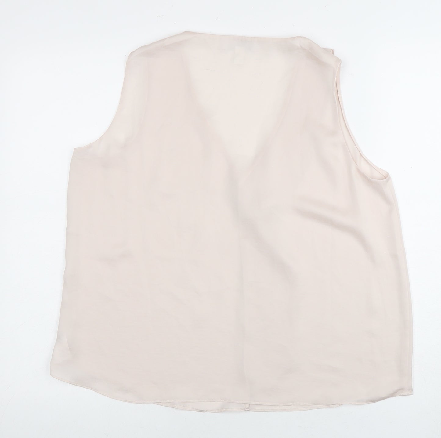 The White Label Women's Beige Wrap Blouse Size 12