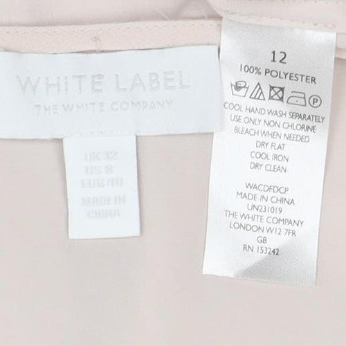 The White Label Women's Beige Wrap Blouse Size 12