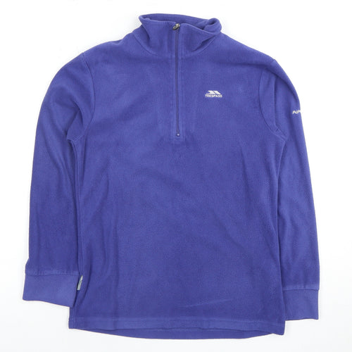 Trespass Boys' Purple Pullover Hoodie 9-10 Years