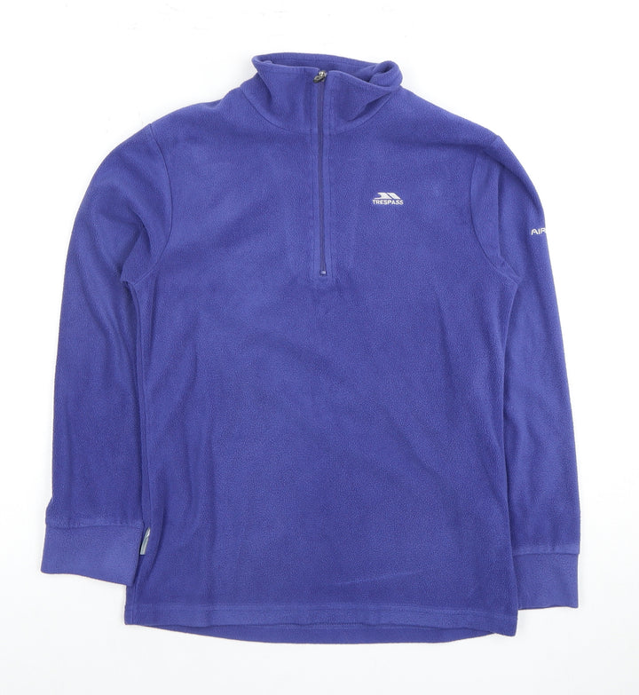 Trespass Boys' Purple Pullover Hoodie 9-10 Years