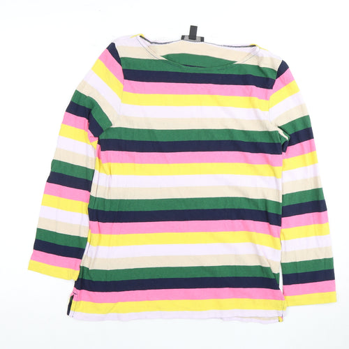 J.Crew Women's Multicoloured Striped T-Shirt S