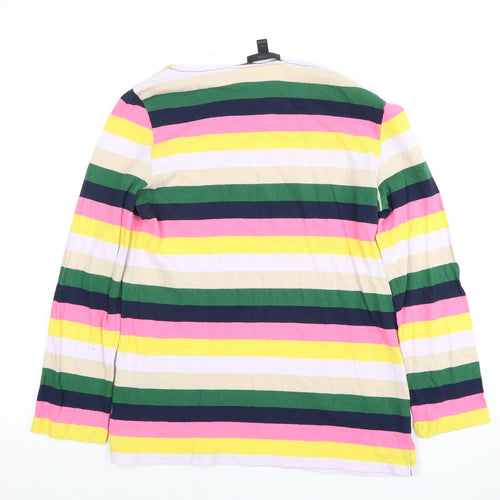 J.Crew Women's Multicoloured Striped T-Shirt S
