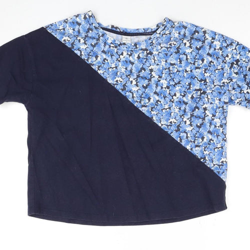 Athleisure by Rattray Women's Blue Floral T-Shirt S