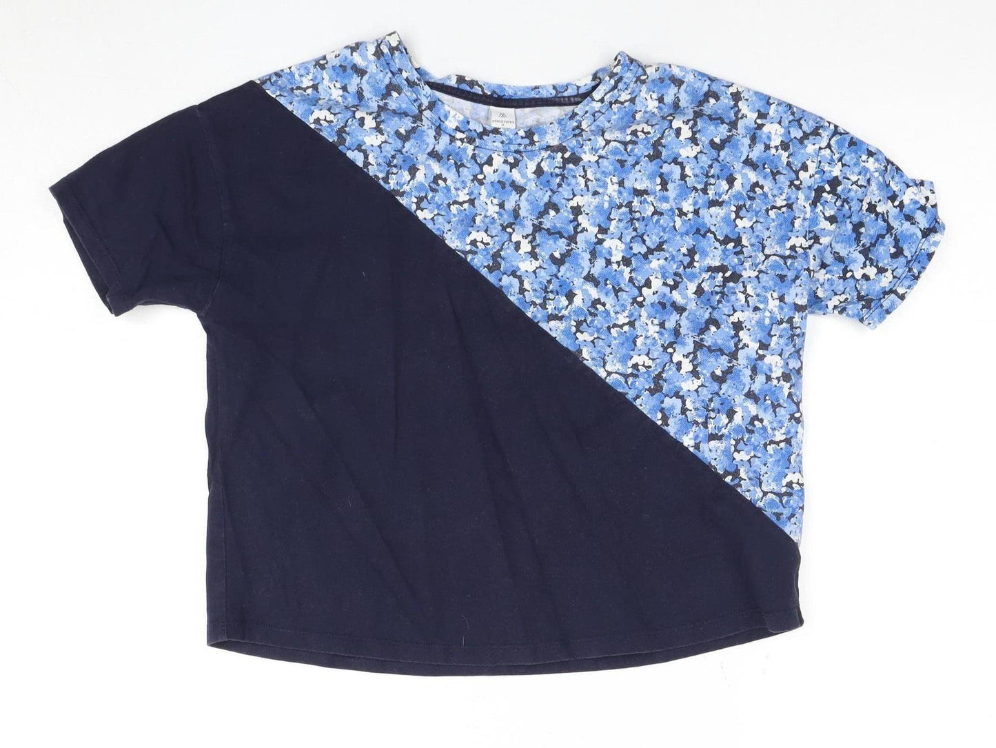 Athleisure by Rattray Women's Blue Floral T-Shirt S