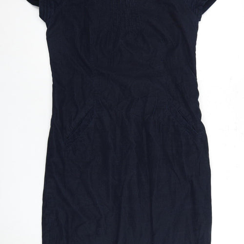 Boden Women's Blue Sheath Dress, Size L, Cotton