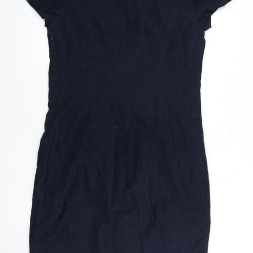 Boden Women's Blue Sheath Dress, Size L, Cotton