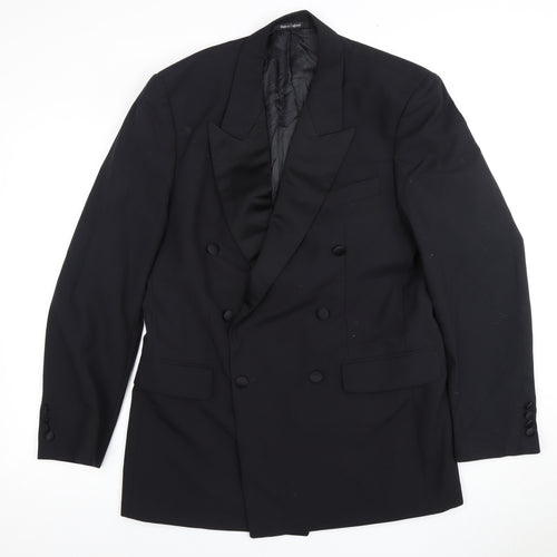 Pierre Cardin Men's Black Tuxedo Blazer 40L Peak Lapel Classic