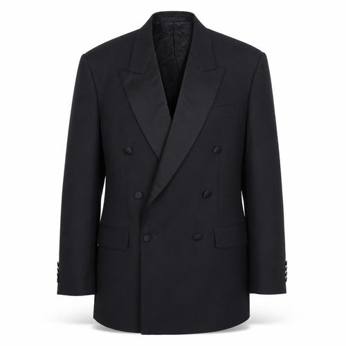 Pierre Cardin Men's Black Tuxedo Blazer 40L Peak Lapel Classic