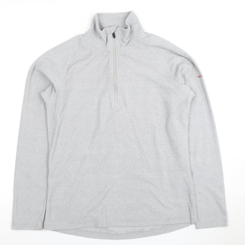 Trespass Grey Pullover Unisex Sweatshirt, Size 6, High Neck