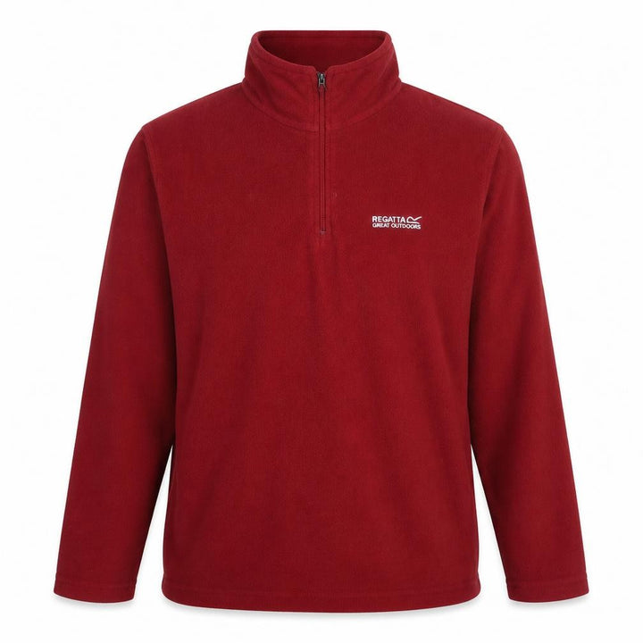 Regatta Men's Red 1/2 Zip Fleece Sweatshirt S