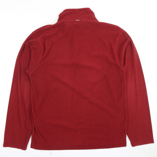 Regatta Men's Red 1/2 Zip Fleece Sweatshirt S