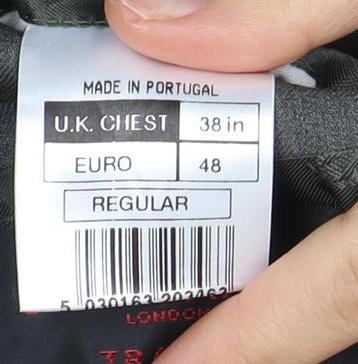 Jeff Banks Men's Grey Blazer 38 Regular