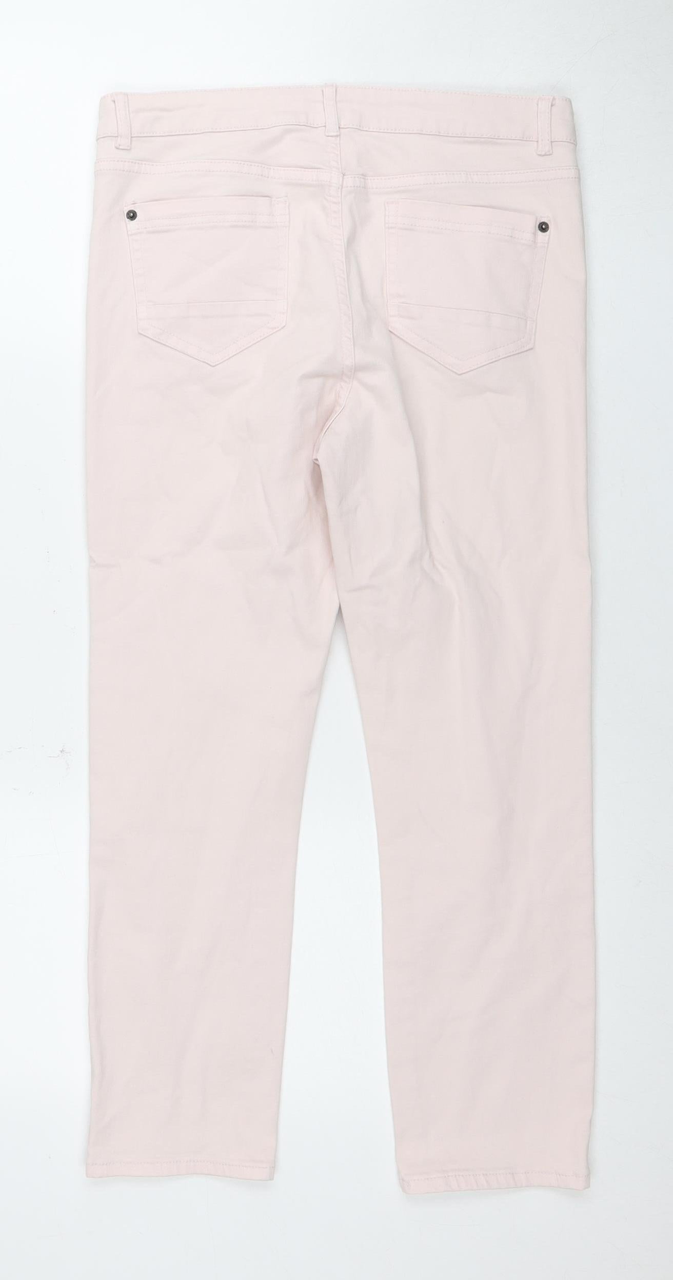 White Stuff Women’s Pink Cropped Jeans Size 12