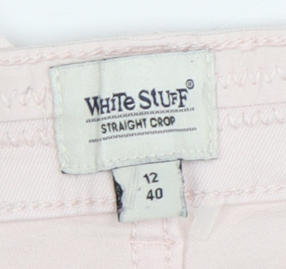White Stuff Women’s Pink Cropped Jeans Size 12