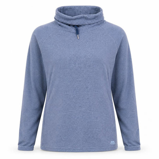 Front view of Trespass Blue unisex lightweight sweatshirt m