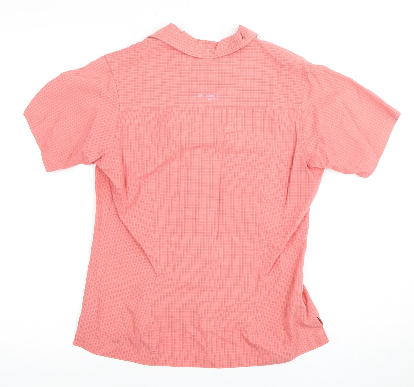 Columbia Women's Pink Button-Up Shirt, Size S, Elegant Casual Wear