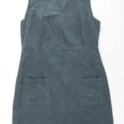 White Stuff Women's Green Shift Dress Size 10