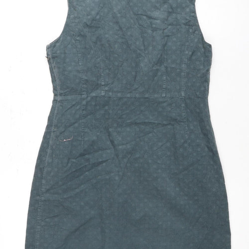 White Stuff Women's Green Shift Dress Size 10