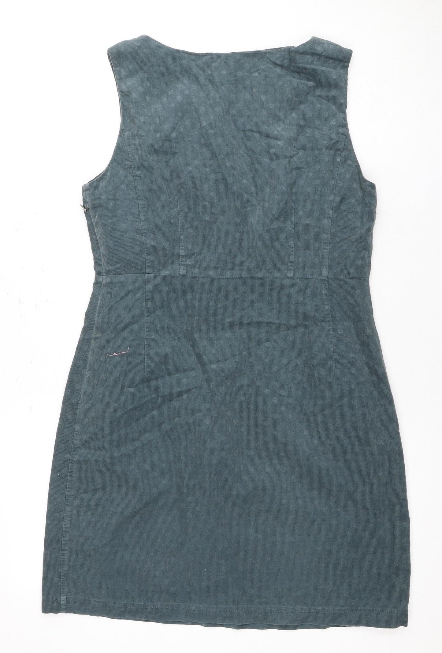 White Stuff Women's Green Shift Dress Size 10