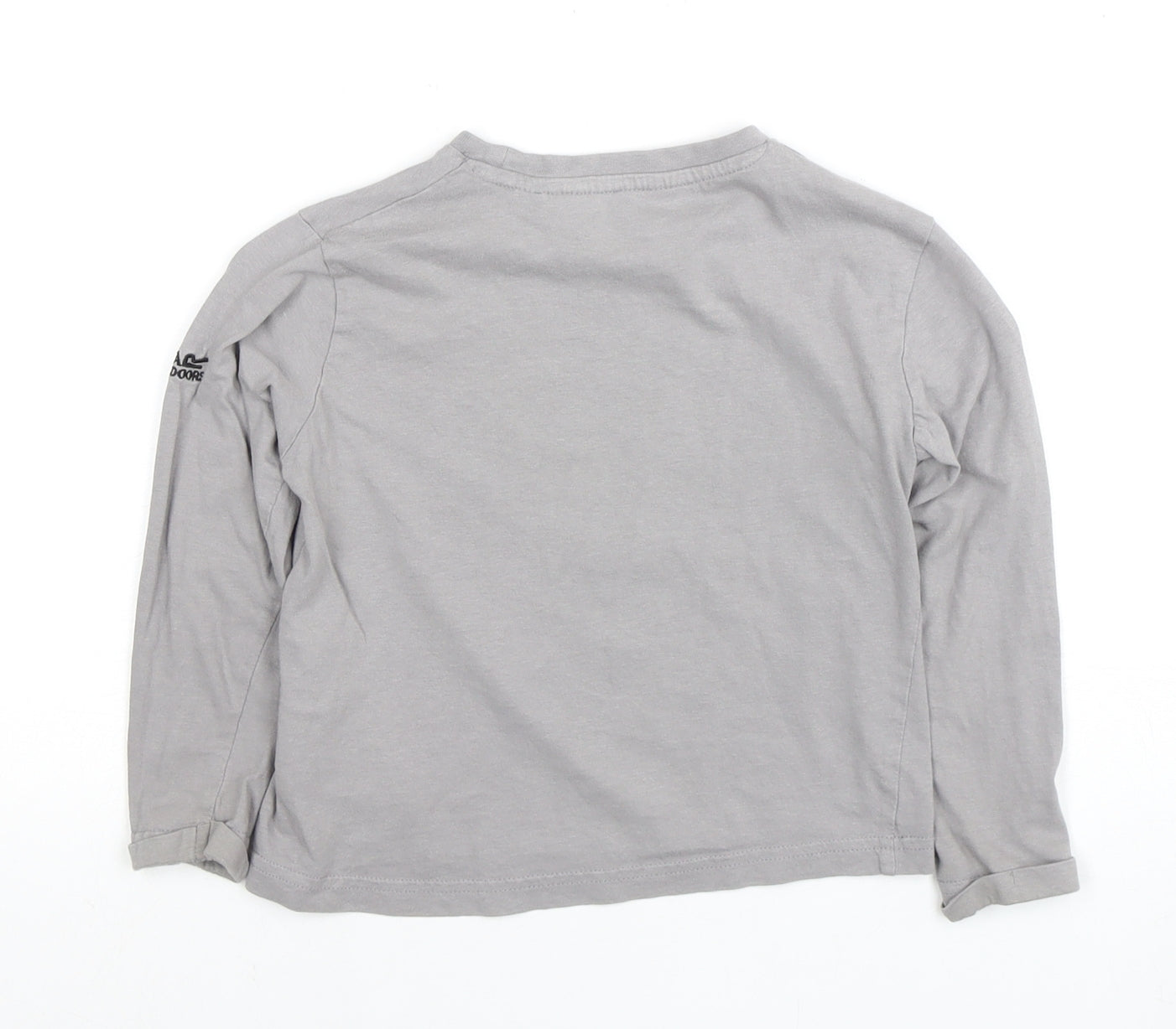 Regatta Boys Grey Animal Graphic Print Long Sleeve T-Shirt