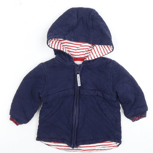 Jasper Conran Blue Puffer Jacket, Unisex, 6-9 Months