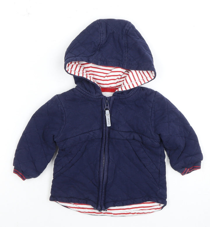 Jasper Conran Blue Puffer Jacket, Unisex, 6-9 Months