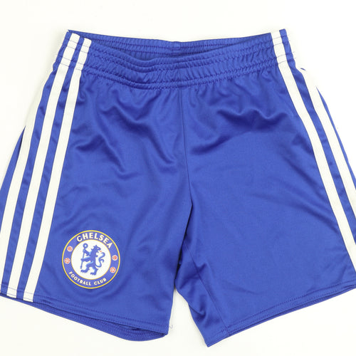 Adidas Boys Blue Football Shorts 5-6 Years