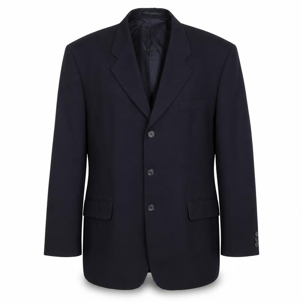 Front view of Pierre Cardin Men's Blue Suit Jacket, size 42R, Classic Fit