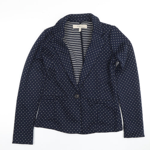 Kew Women's Blue Polka Dot Blazer XS