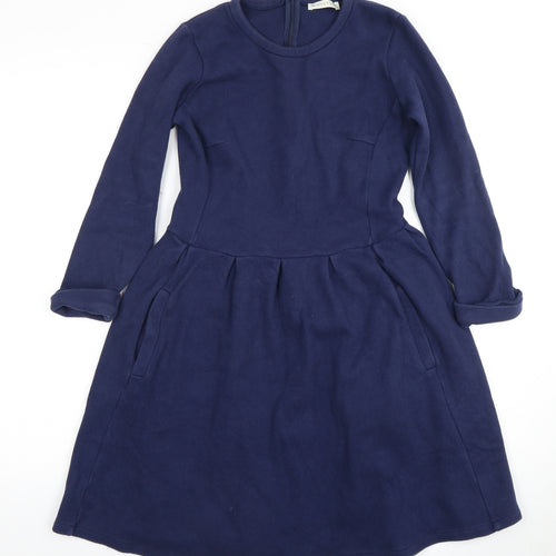 Whistles Women's Blue A-Line Long Sleeve Dress