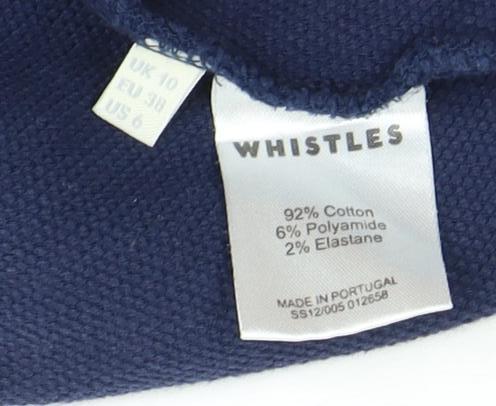 Whistles Women's Blue A-Line Long Sleeve Dress