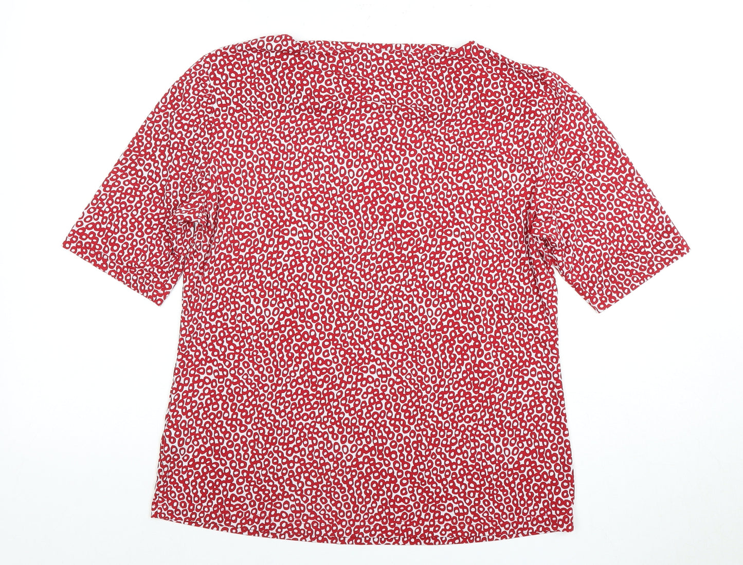 Faustino Red Geometric Women's T-Shirt L