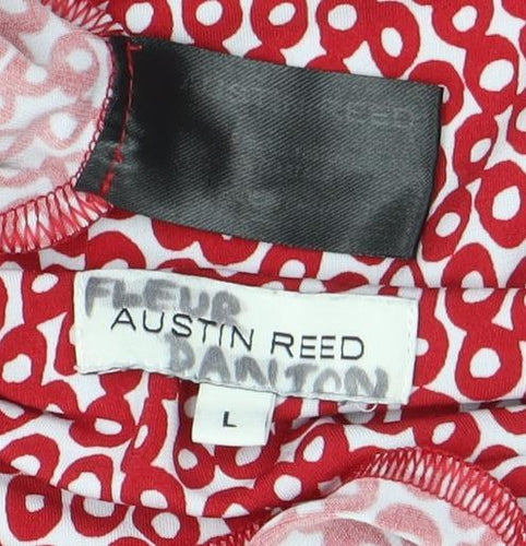 Faustino Red Geometric Women's T-Shirt L