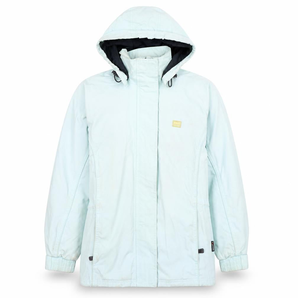 Front view of Trespass Women's Green Waterproof Parka Jacket S