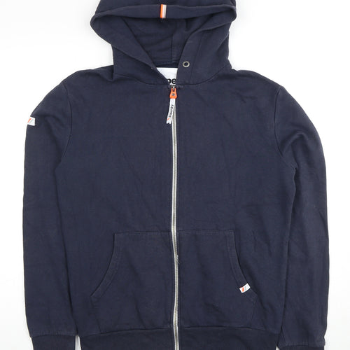 Superdry Men's Blue Full Zip Hoodie Size S
