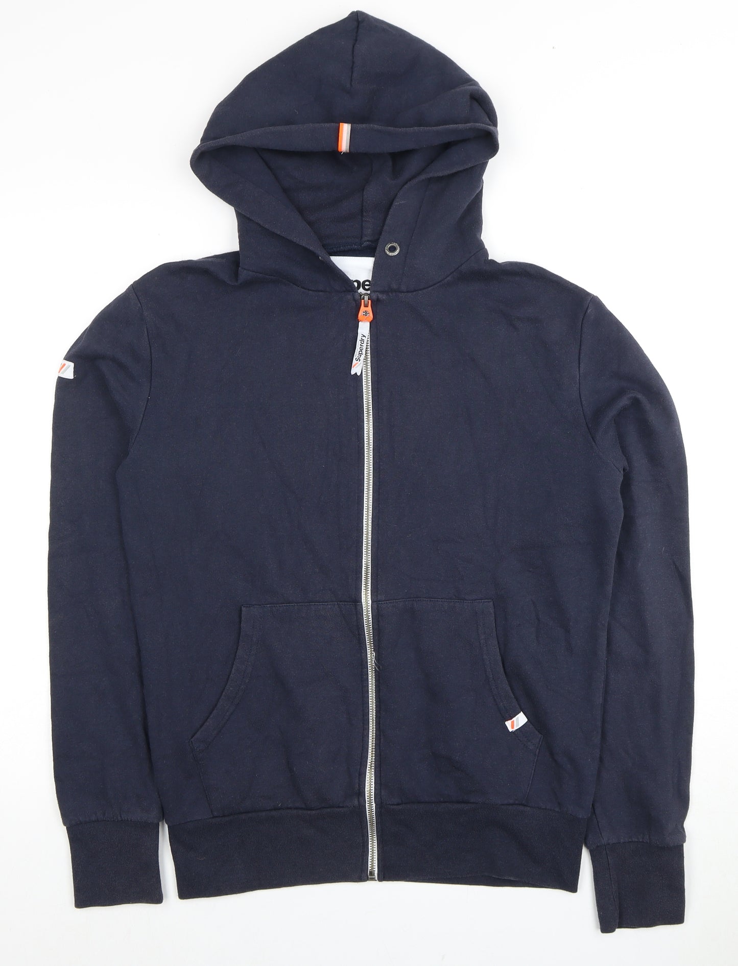 Superdry Men's Blue Full Zip Hoodie Size S