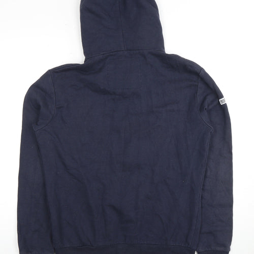 Superdry Men's Blue Full Zip Hoodie Size S