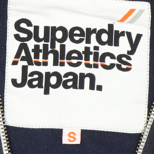 Superdry Men's Blue Full Zip Hoodie Size S