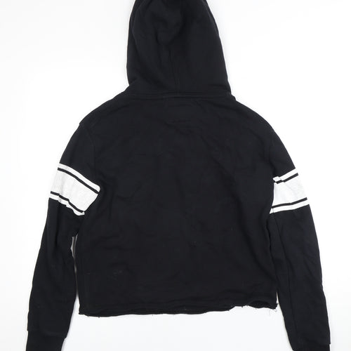 Superdry Women's Black XS Pullover Hoodie with Logo