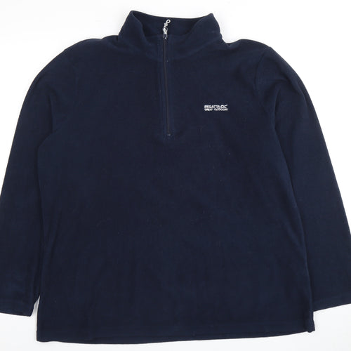 Regatta Women's Blue High Neck Fleece Sweatshirt 18