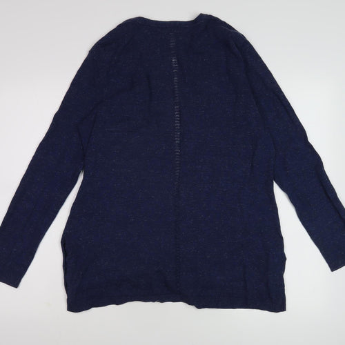 Fat Face Women's Blue Cardigan Size 14 Casual Knit